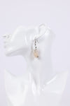 225818/2 Soft Pale Pink Stone Earrings