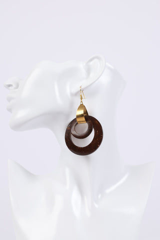 225819 Wooden Bohemian Earrings