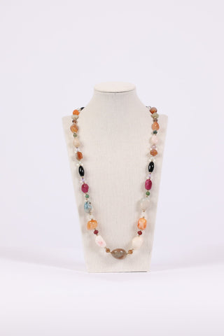 225821 Multi-Colored Stone Necklace