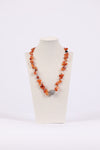 225824 Orange Stone Necklace