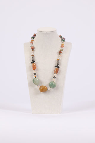 225825 Earthy Boho Stone Necklace
