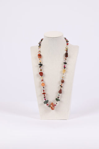 225826 Rich Multi-Colored Stone Necklace