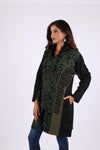 225901 Forest Green/Black Razor Cut Gypsy Jacket