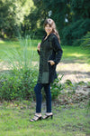 225901 Forest Green/Black Razor Cut Gypsy Jacket