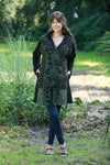 225901 Forest Green/Black Razor Cut Gypsy Jacket