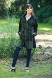 225901 Forest Green/Black Razor Cut Gypsy Jacket