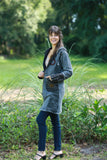 225902 Hippie Wanderer Jacket: Patchwork in Dove Gray