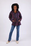 225906 Free-Spirited Violet Hoodie Jacket: Baja Prints