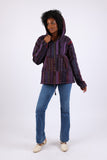 225906 Free-Spirited Violet Hoodie Jacket: Baja Prints