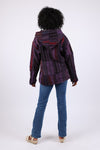 225906 Free-Spirited Violet Hoodie Jacket: Baja Prints