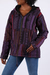 225906 Free-Spirited Violet Hoodie Jacket: Baja Prints
