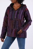 225906 Free-Spirited Violet Hoodie Jacket: Baja Prints