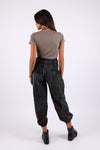 225907 Patchwork Hippie Harem Pants with High Waist