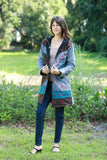 225914 Embroided Retro Hippie Jacket with Embroidery
