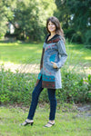 225914 Embroided Retro Hippie Jacket with Embroidery