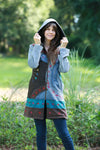 225914 Embroided Retro Hippie Jacket with Embroidery