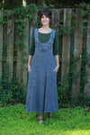 225916 Stonewash Overall Dress: Grey & Bue