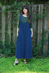 225916 Stonewash Overall Dress: Grey & Bue