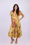 226005 Harvest Bloom Cotton Side-Tie Summer Dress