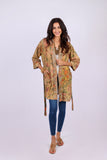 226009 Vintage Floral Cotton Kimono Robe: Patchwork