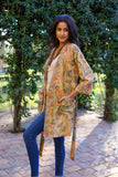 226009 Vintage Floral Cotton Kimono Robe: Patchwork
