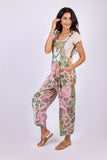 226012 Floral Pastel Patchwork Overall: Wild Botanique in Cotton