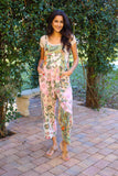 226012 Floral Pastel Patchwork Overall: Wild Botanique in Cotton