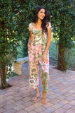 226012 Floral Pastel Patchwork Overall: Wild Botanique in Cotton