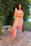 226026 Rose Meadow Overall in Floral Patchwork