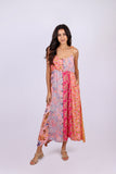 226029 Rose Meadow Patchwork: Spaghetti Strap Tie-Dress