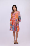 226031 Relaxed Fit Tunic Dress: Rose Meadow Patchwork