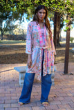 226053 Daydreamer Pastel Peach Kimono Robe
