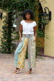 226066 Sunflower Petal Patch Palazzo Pants