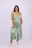 226075Mint Meadow Patchwork: Romper with Adjustable Tie