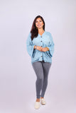 226122 Rayon Jacquard Stonewashed Kimono Top (3 color pack )