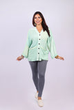 226122 Rayon Jacquard Stonewashed Kimono Top (3 color pack )