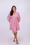 226123 Rayon Jacquard Stonewashed Tunic Dress (4 color pack )