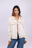 226130 Lightweight Raw Edge Jacket (Natural Color)