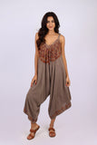 226133 Embroidered Stonewashed Wide-Leg Romper (4 color pack)