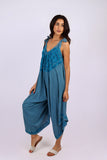 226133 Embroidered Stonewashed Wide-Leg Romper (4 color pack)