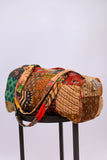 226134 Upcycled Patchwork Vintage Duffel Bag (Camel Overdye)