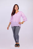 226141 Pastel Summer Tunic in Cotton Schiffli