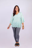 226141 Pastel Summer Tunic in Cotton Schiffli