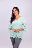 226141 Pastel Summer Tunic in Cotton Schiffli