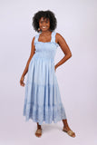 226142 Pastel Summer Garden Smocked Dress (Cotton Schiffli)