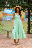 226142 Pastel Summer Garden Smocked Dress (Cotton Schiffli)