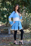 226200 Boho Lace Tassel Cotton Cover-Up (4 color pack)