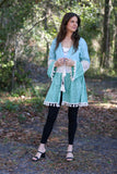 226200 Boho Lace Tassel Cotton Cover-Up (4 color pack)