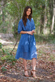 226201 Cotton Button-Down Shirt Dress with Belt (4 color pack)