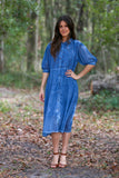 226201 Cotton Button-Down Shirt Dress with Belt (4 color pack)